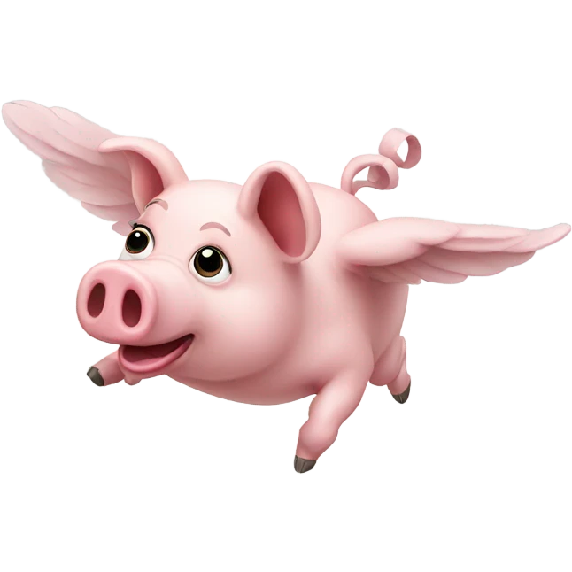 Flying pig emoji