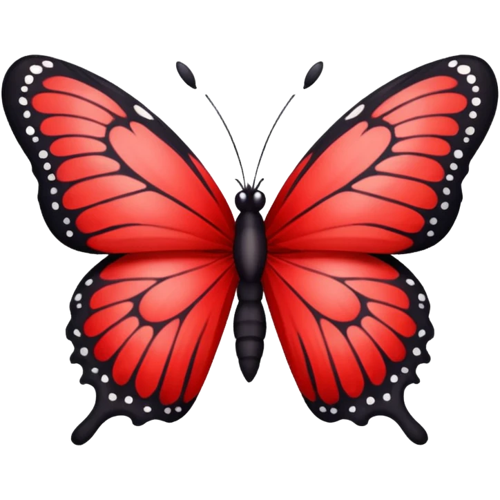 Red butterfly emoji