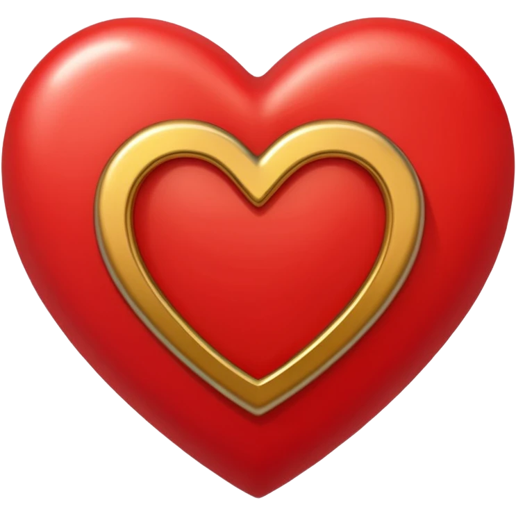 A red heart with the letter "J" in the middle emoji