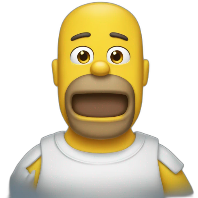 homer with frenchies emoji