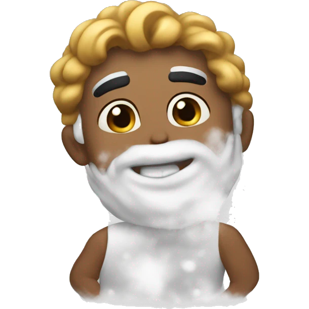 😊 with powder emoji