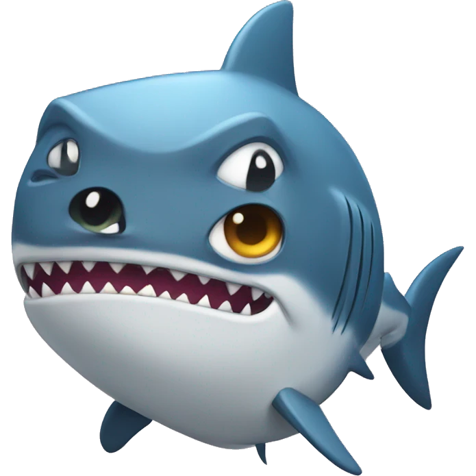 shark wearing cat ears emoji