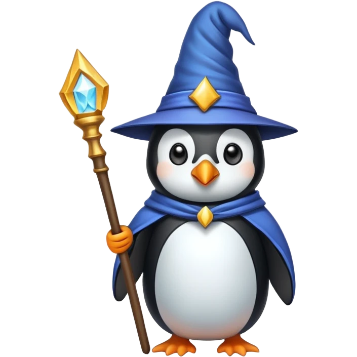Penguin Wizard emoji