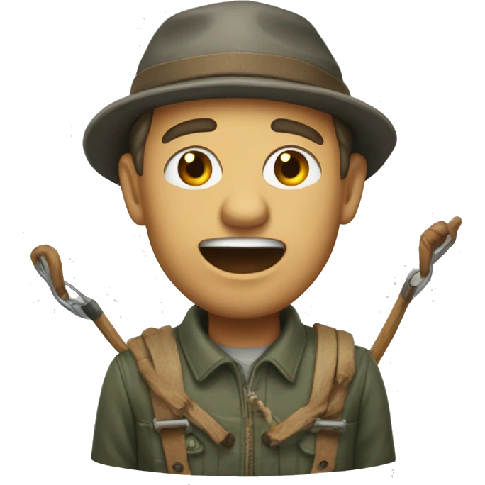 Pêcheur surpris emoji