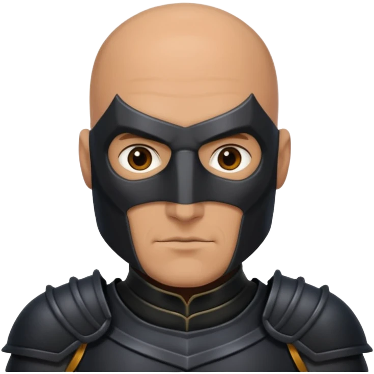 dark bald knight emoji