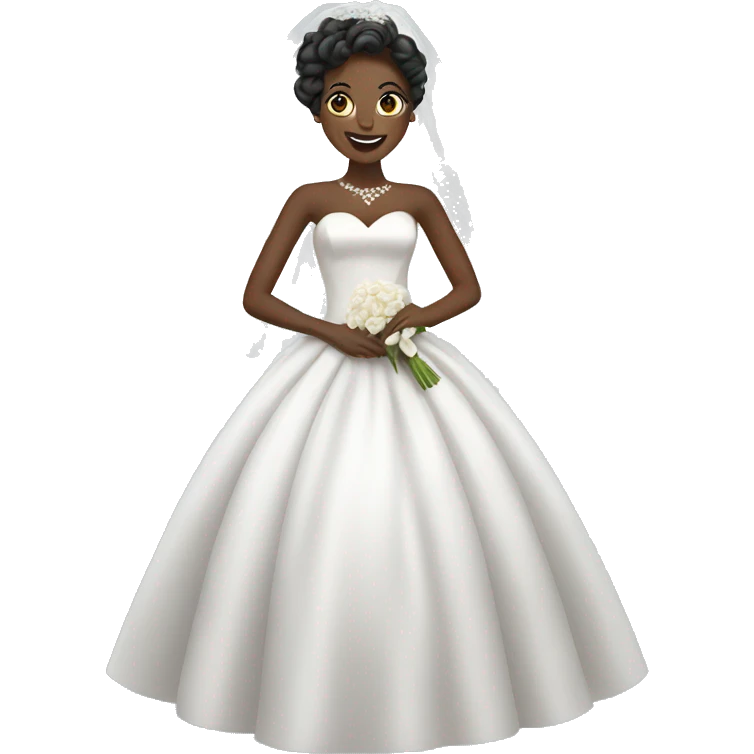 black bride  emoji