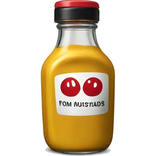 mustard bottle from diner emoji