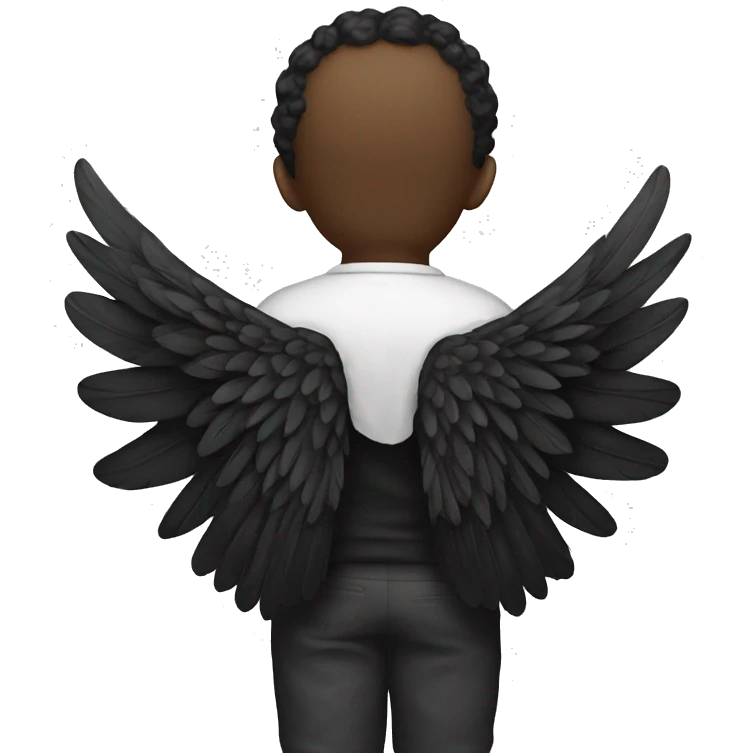 black angel wings emoji