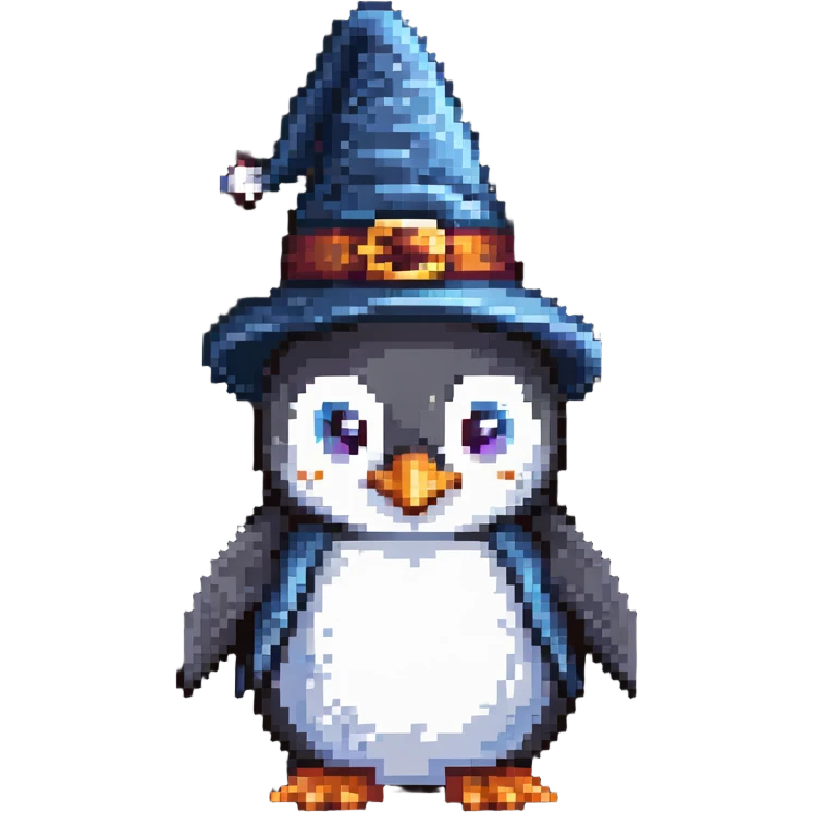 Penguin Wizard emoji