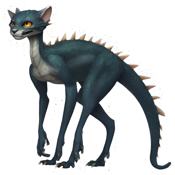 Cool Edgy Vernid species full body emoji