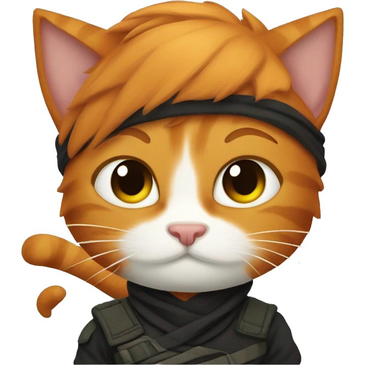 Ginger ninja cat emoji