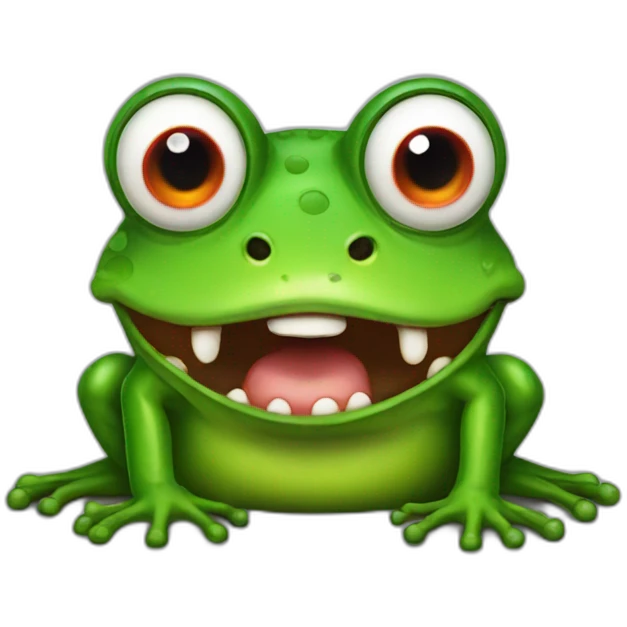 Demon frog emoji