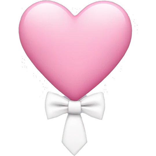 Pink heart with white tie emoji