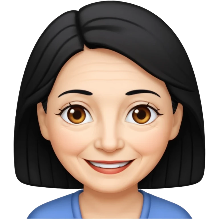grandmother with black hair emoji