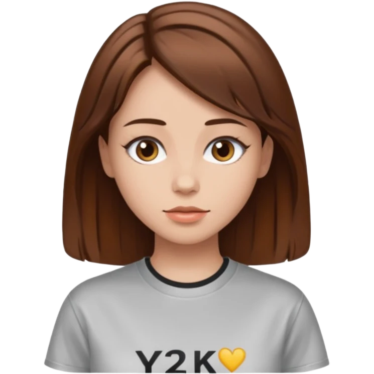 Pria aesthetic berkemeja y2k berambut brown hair  emoji