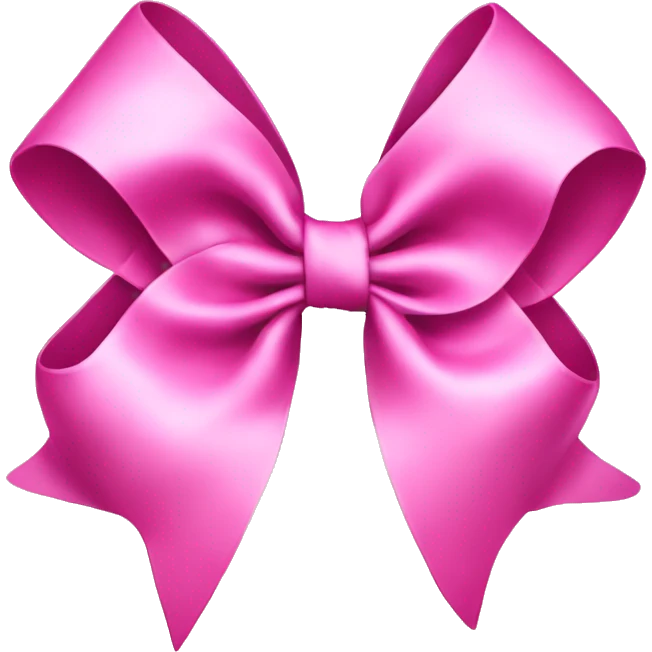 Pink hairbow  emoji