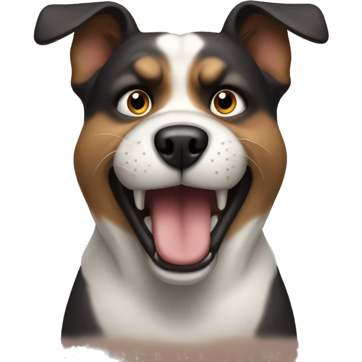 Dogs angry emoji