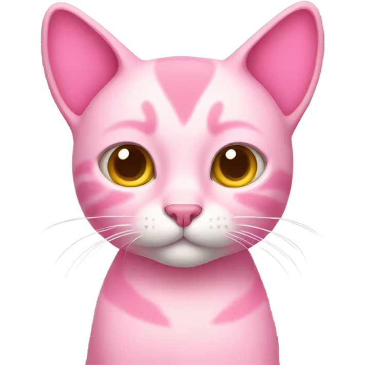 Pink cat emoji