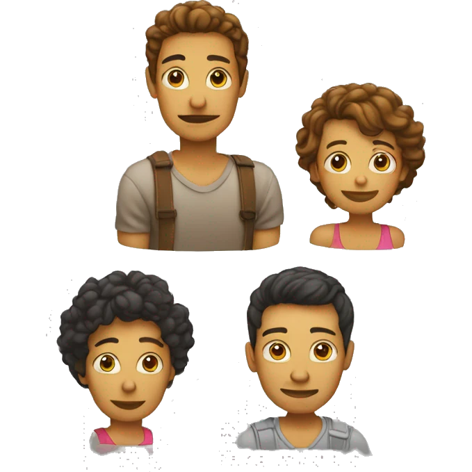 PNG style emoticons I need a woman, a man, a car and a child  emoji
