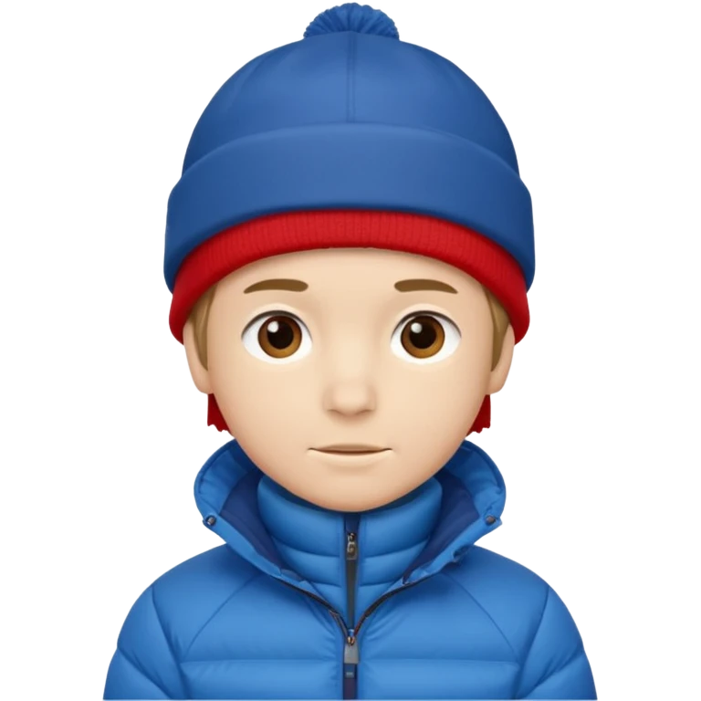 Boy wearing winter gear emoji
