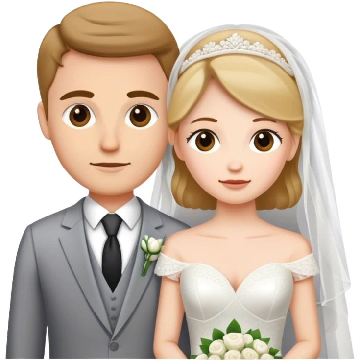 bride and groom emoji