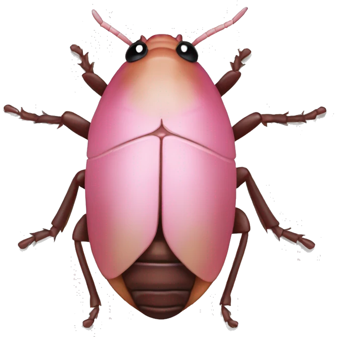 Pink cockroach  emoji