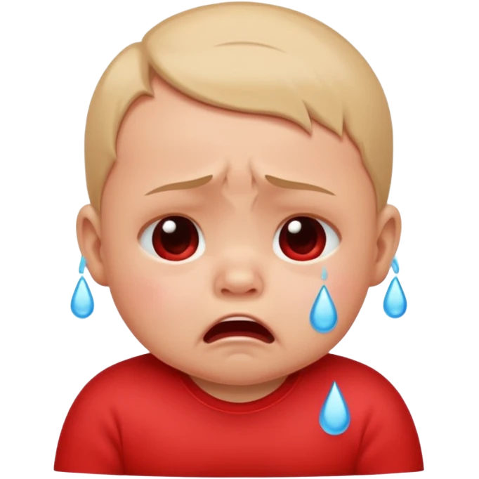 Baby crying emoji