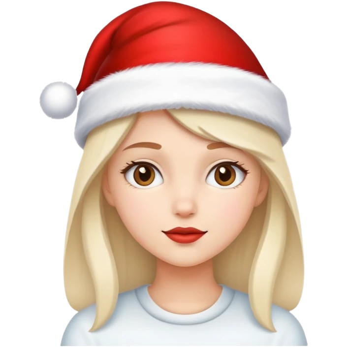 white clean girl christmas emoji