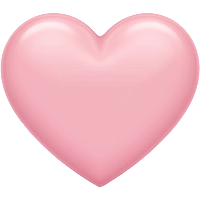 Pastel pink heart emoji