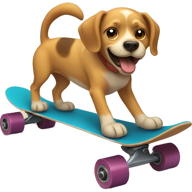 dog on a skateboard emoji