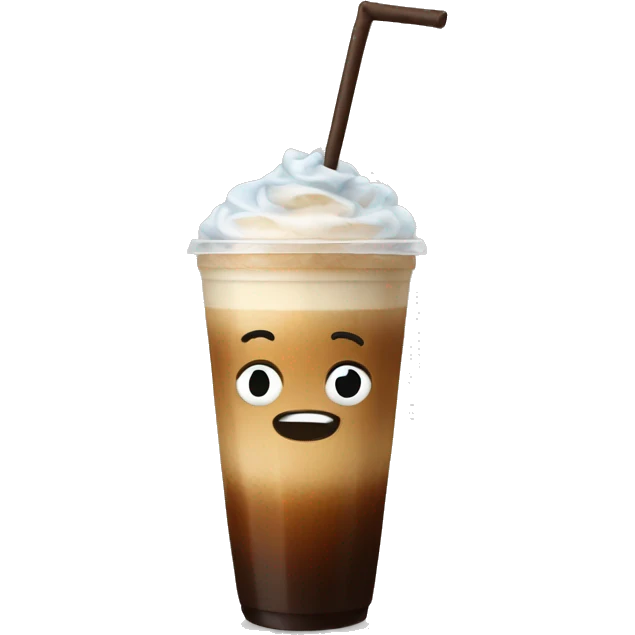 Cold coffee  emoji
