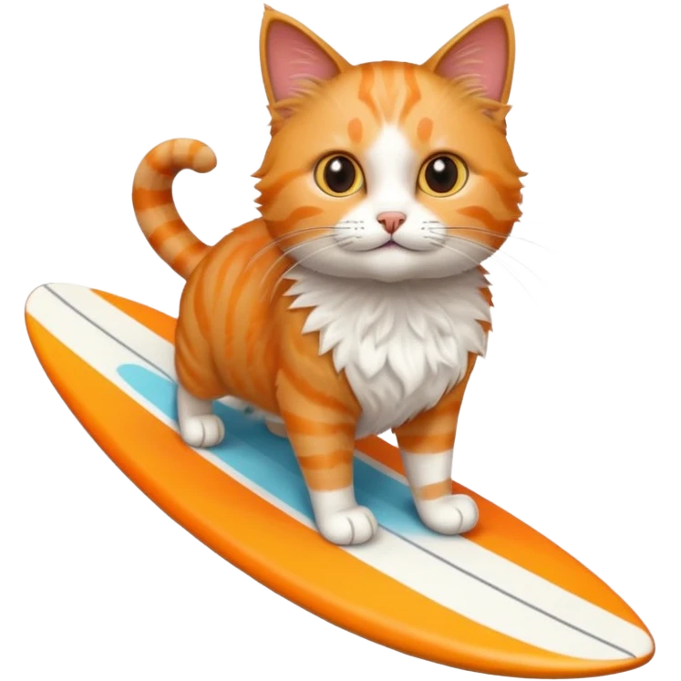 cat surfing emoji