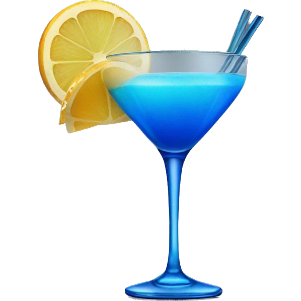 blue cocktail emoji