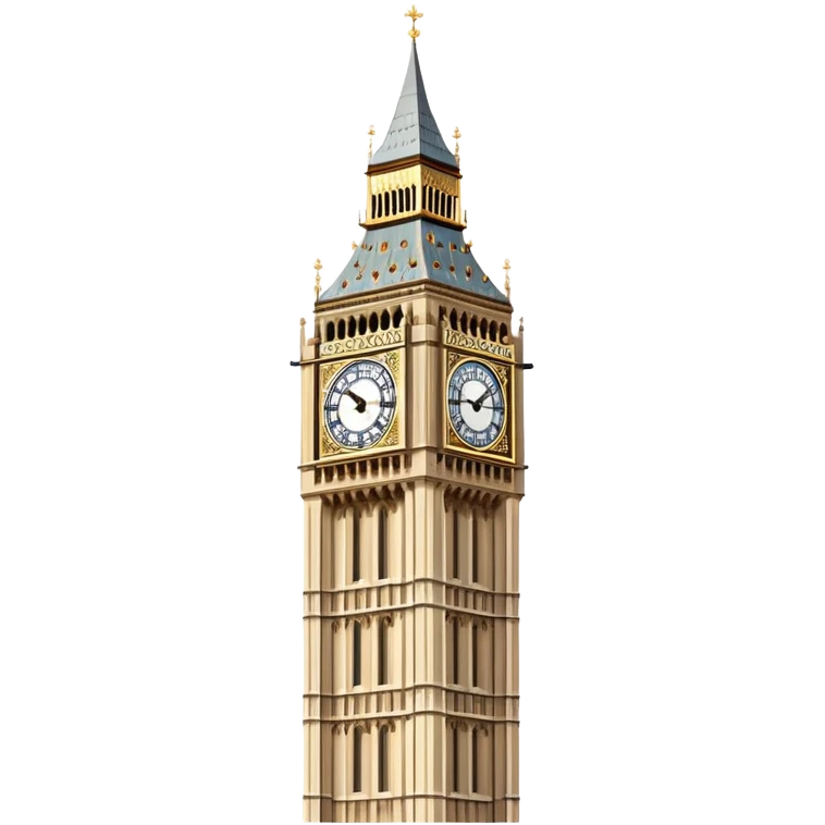 Big Ben clock tower emoji