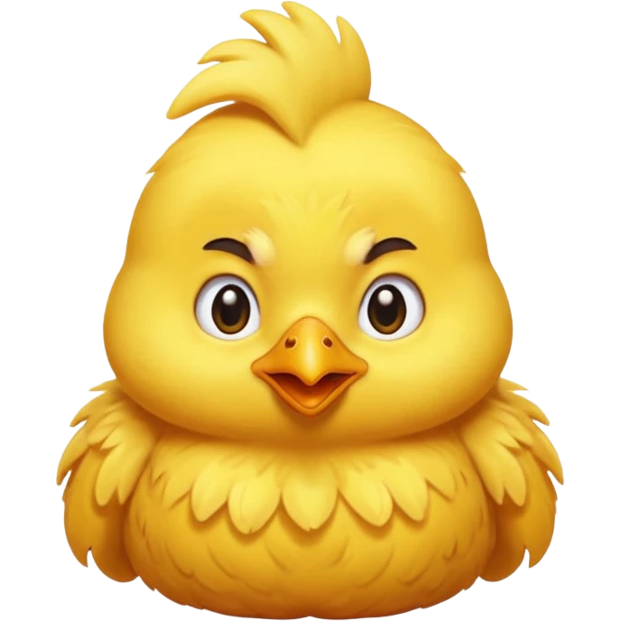 Little chicken is waking up his grandmother emoji