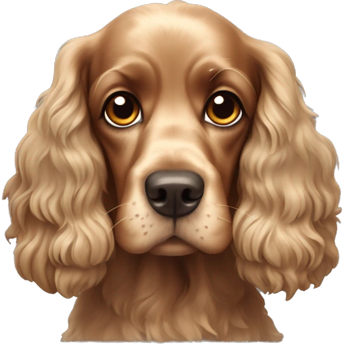 Cocker spaniel dog emoji