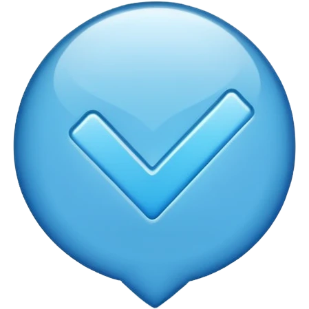 Blue checkmark  emoji