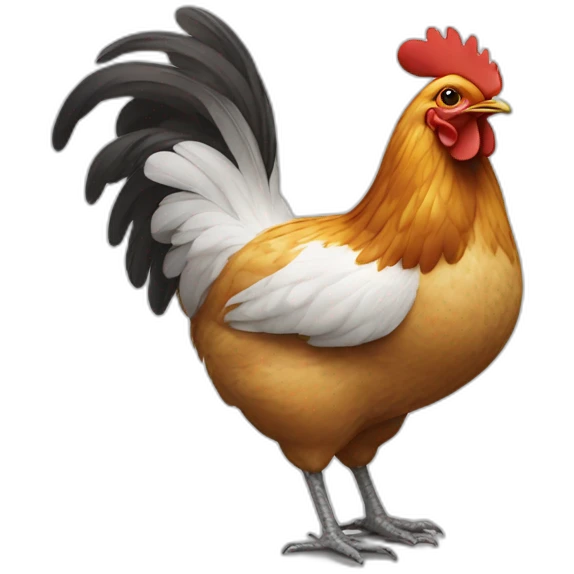poulet sur chat emoji
