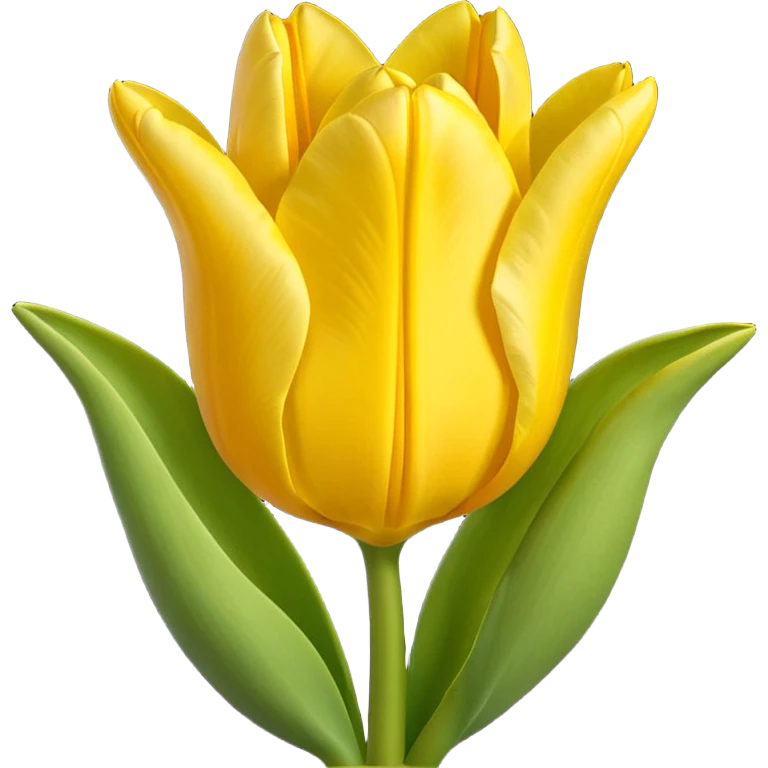 Emoji de tulipán amarillo emoji