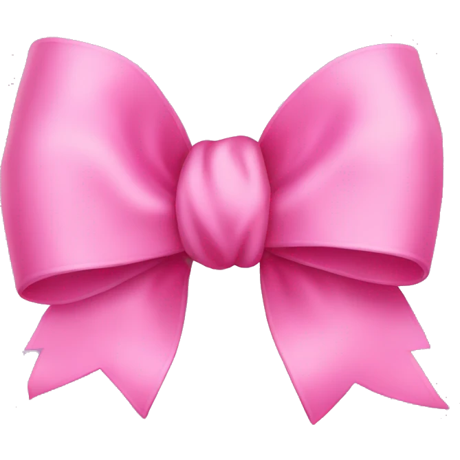 Pink bow emoji