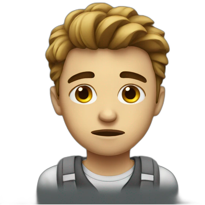 sad student emoji
