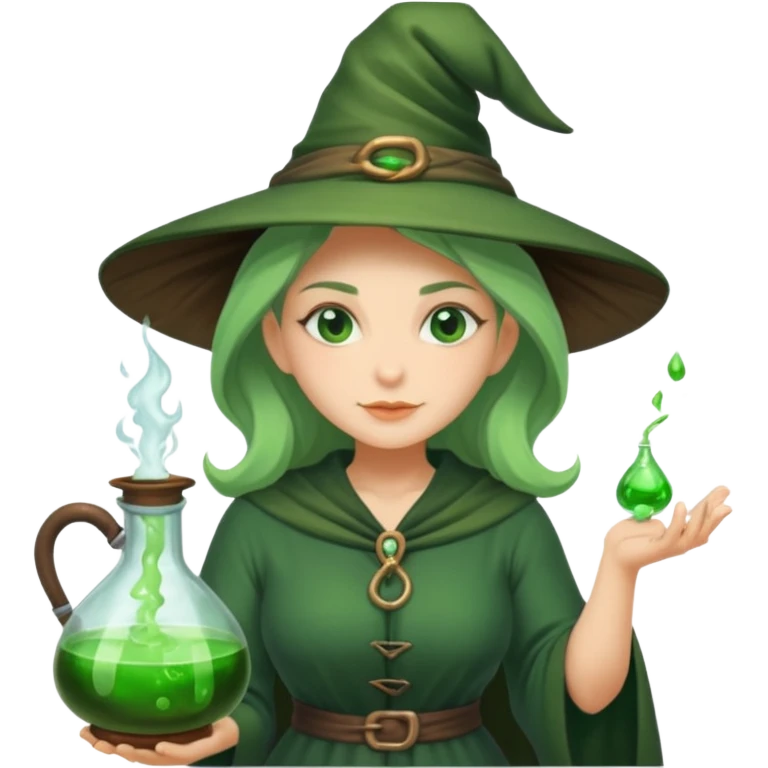 green witch cooking potion emoji