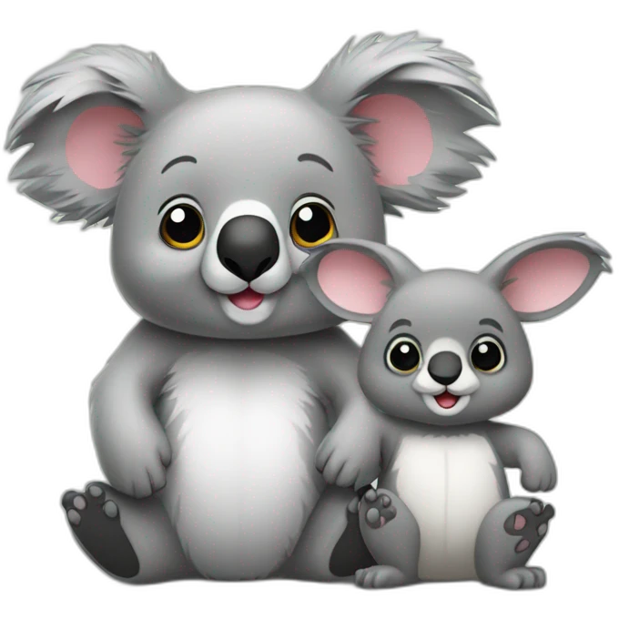 Koala et lapin emoji