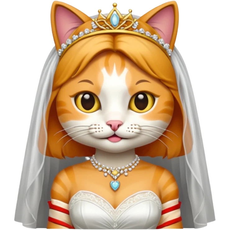 cat bride emoji