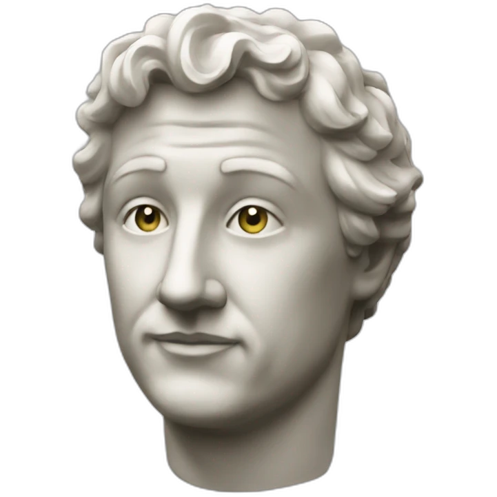 Statue de pierre emoji