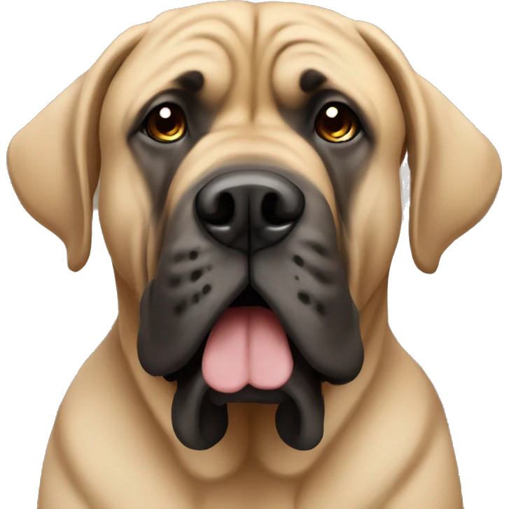 Tan great mastiff emoji