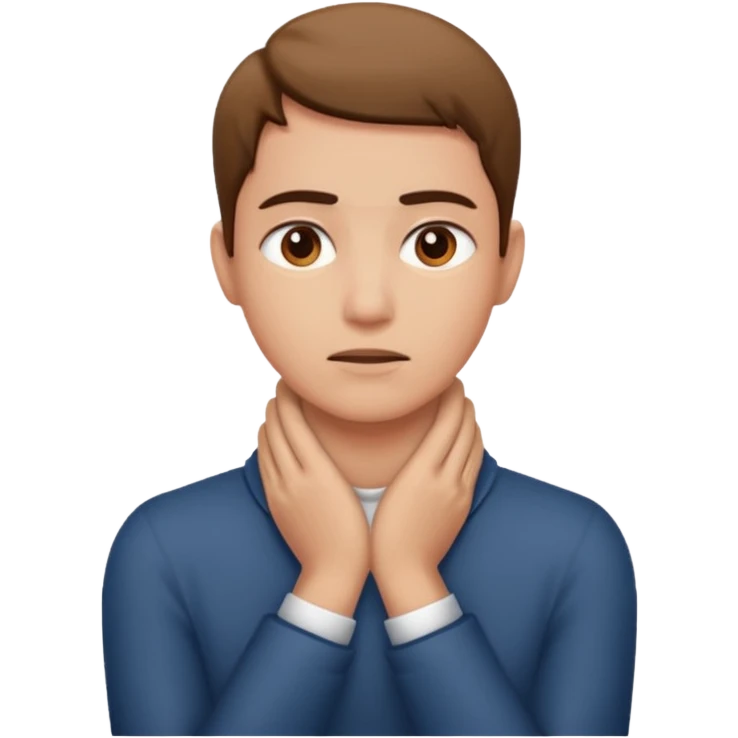 no like one with their hands around their neck emoji