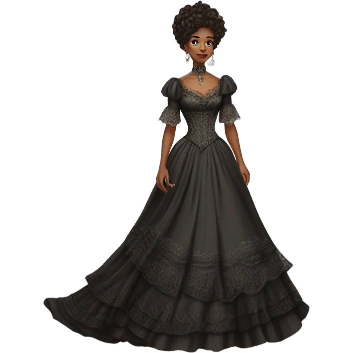 galora in Victorian dress elegant, full body emoji