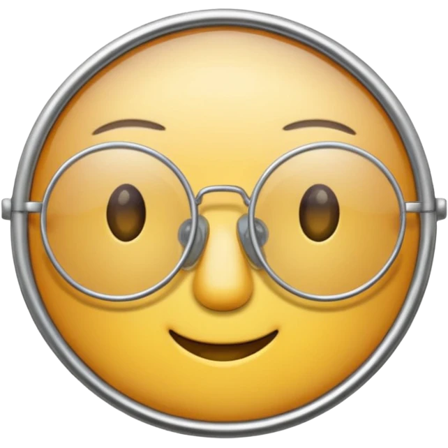 metal glasses emoji