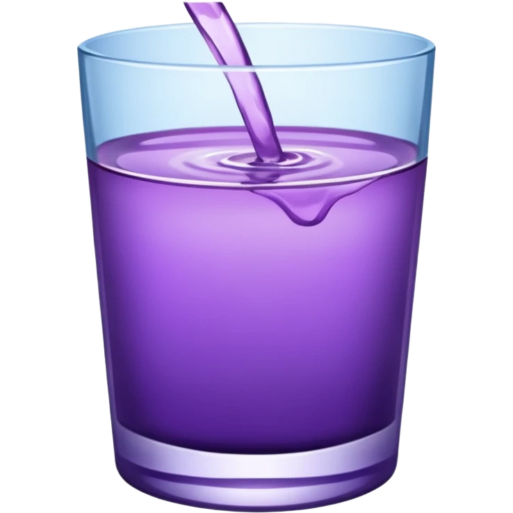 glass of purple water emoji